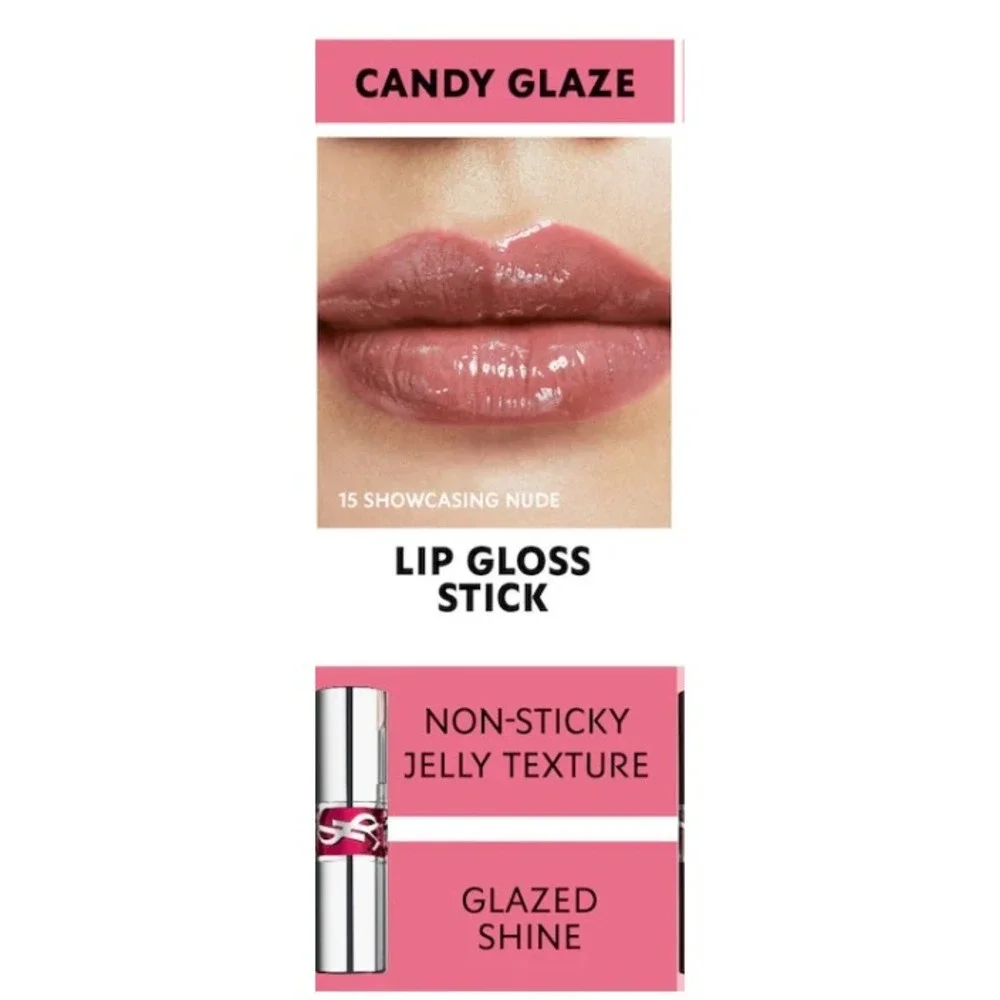 YSL Loveshine Candy Glaze Lip Gloss Stick 16‎ Watermelon High New In Box